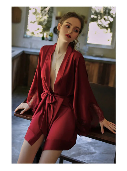 Sexy Night Robe Dress Sleepwear