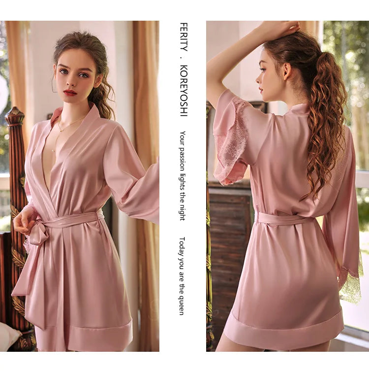 Sexy Night Robe Dress Sleepwear