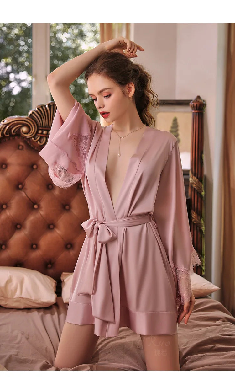 Sexy Night Robe Dress Sleepwear