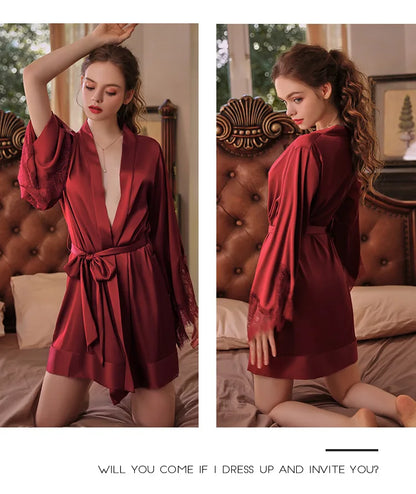 Sexy Night Robe Dress Sleepwear