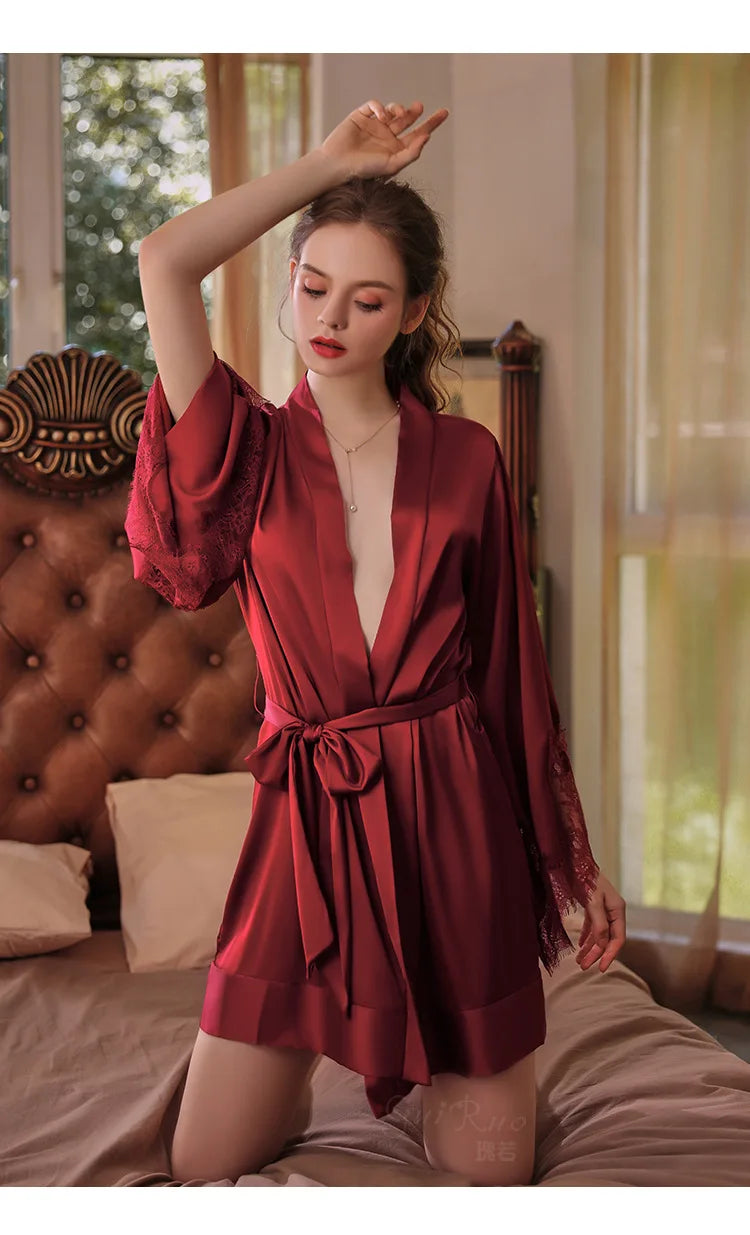 Sexy Night Robe Dress Sleepwear