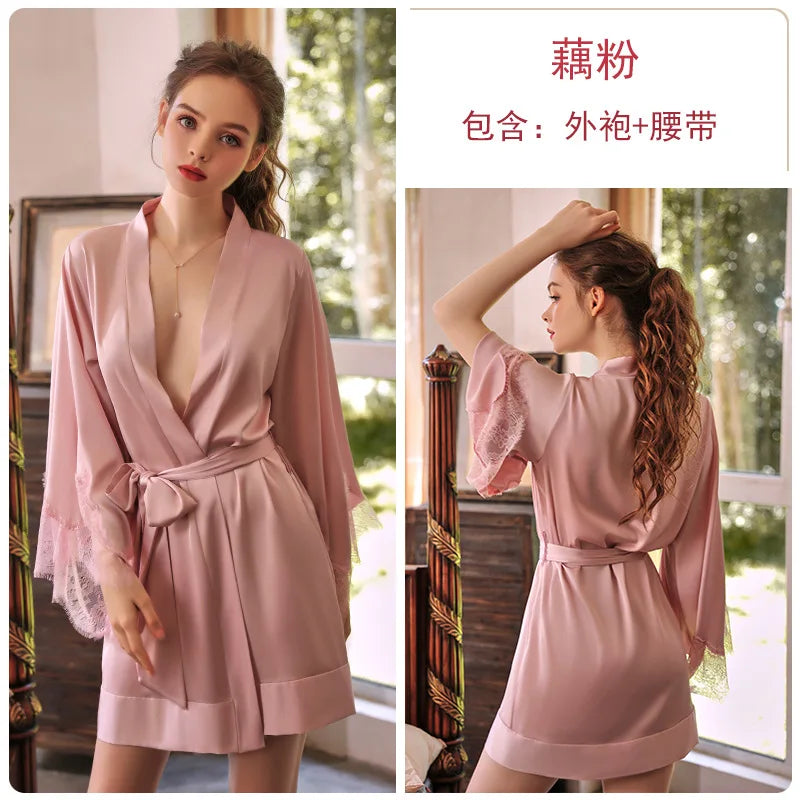 Sexy Night Robe Dress Sleepwear