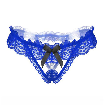 Sexy Women Panties Lace Pearl Lingerie