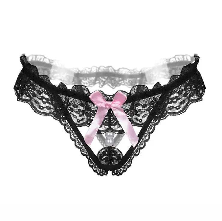 Sexy Women Panties Lace Pearl Lingerie