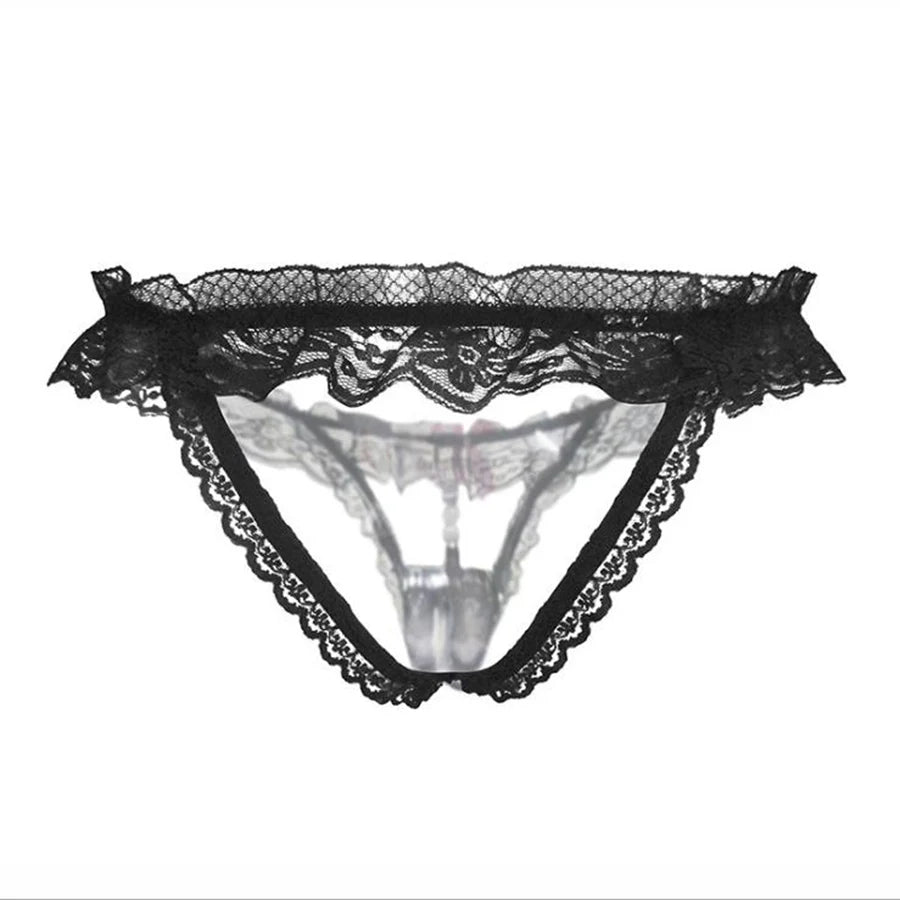 Sexy Women Panties Lace Pearl Lingerie