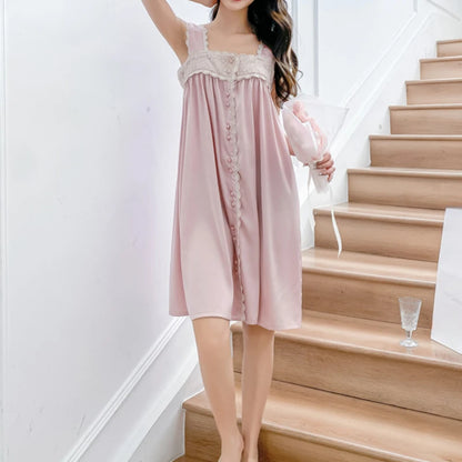 Sexy Summer Ice Silk Night Dress