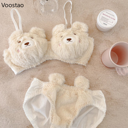 Autumn Winter Kawaii Lolita Bra and Panty