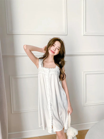 Sexy Summer Ice Silk Night Dress