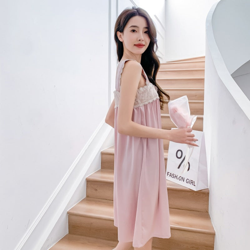 Sexy Summer Ice Silk Night Dress