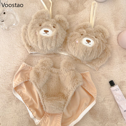 Autumn Winter Kawaii Lolita Bra and Panty