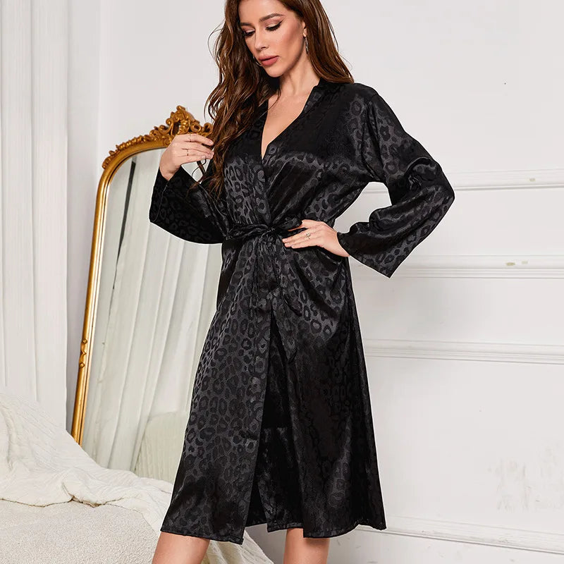 V-Neck Bathrobe Nightgown