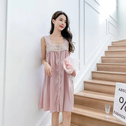 Sexy Summer Ice Silk Night Dress